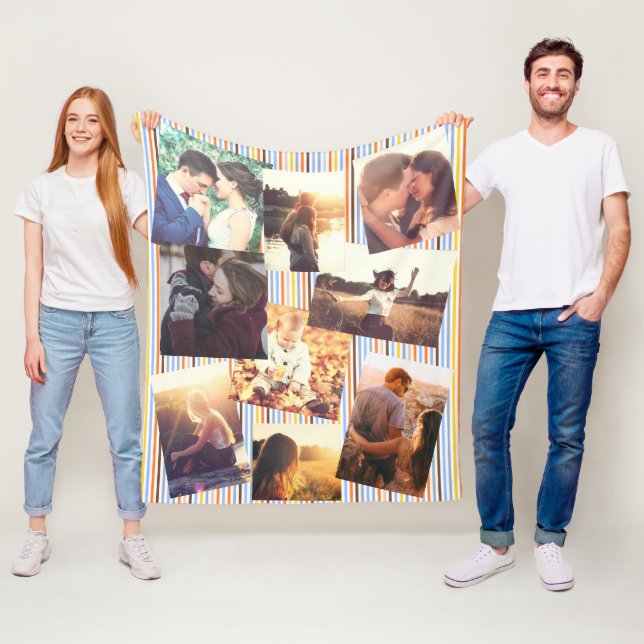 PersonligfotoCollage Fleecefilt (På plats)