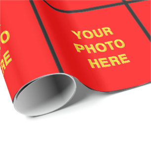 PersonligFOTOgåva som slår in papper Presentpapper