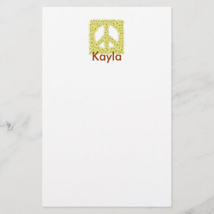 Personligfredsteckenbrevpapper Brevpapper