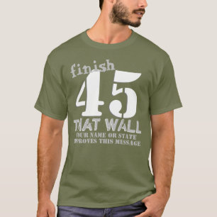 Personligfullföljande för trumf 45 som vägg t shirt