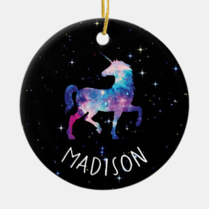 PersonliggalaxUnicorn Julgransprydnad Keramik