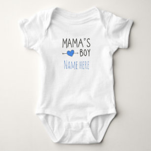 Personliggåvabebis kända mamas pojke t shirt