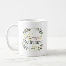Personliggåvad pensionspresent till rektor kaffemugg