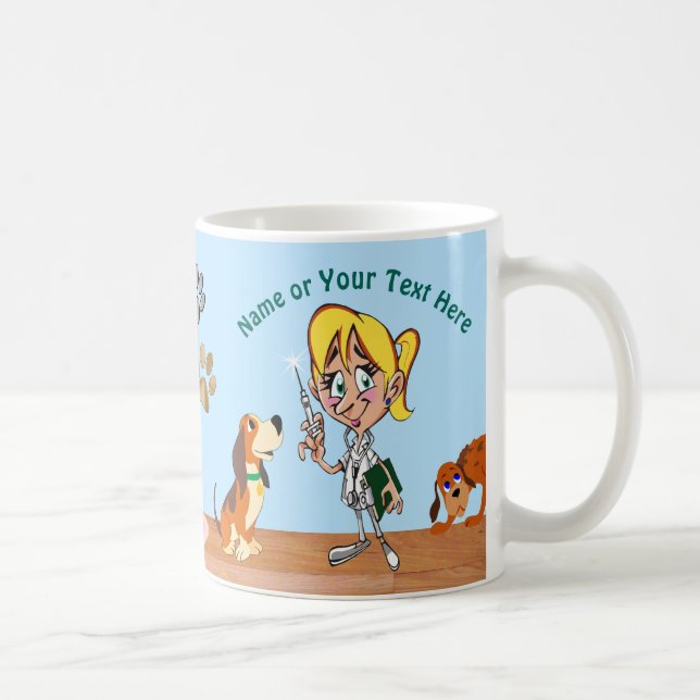 Personliggåvor för din veterinär som är roliga kaffemugg (Höger)