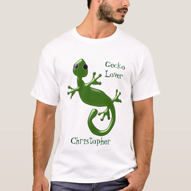 PersonligGeckodesign T Shirt (Framsida)