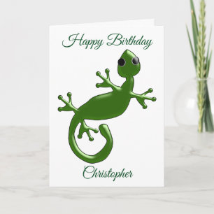 PersonligGeckofödelsedag Kort