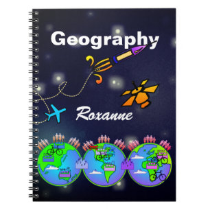 Personliggeografianteckningsbok Anteckningsbok Med Spiral