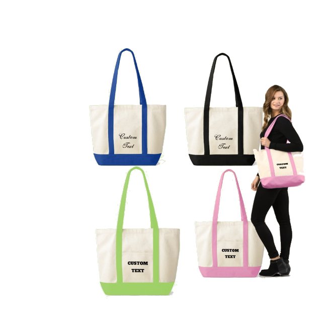 Personliggjort canvas-handväska | Anpassad design Tygkasse (Custom Personalized Canvas Tote Bags)