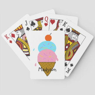 Personligglassbarns leka kort casinokort