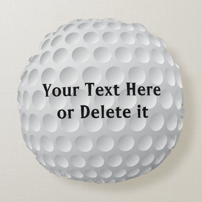 PersonligGolf kudder DIN TEXT eller Rund Kudde (Framsidan)