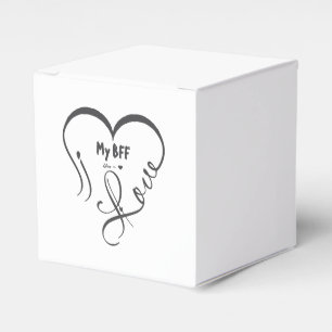 Personliggör Jag älskar min BFF • Du = ♥ Presentaskar