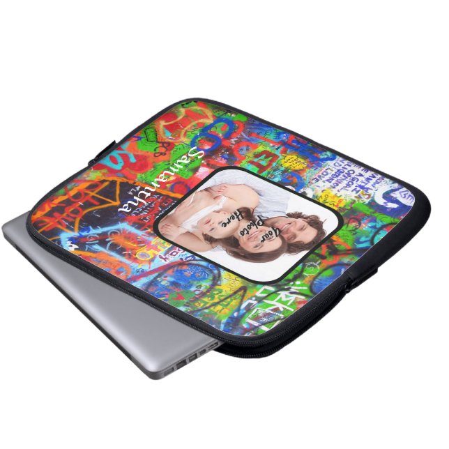 Personliggrafitti Laptop Sleeve (Framre botten)