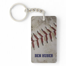 PersonligGrunge smutsar ner baseballnyckelringen