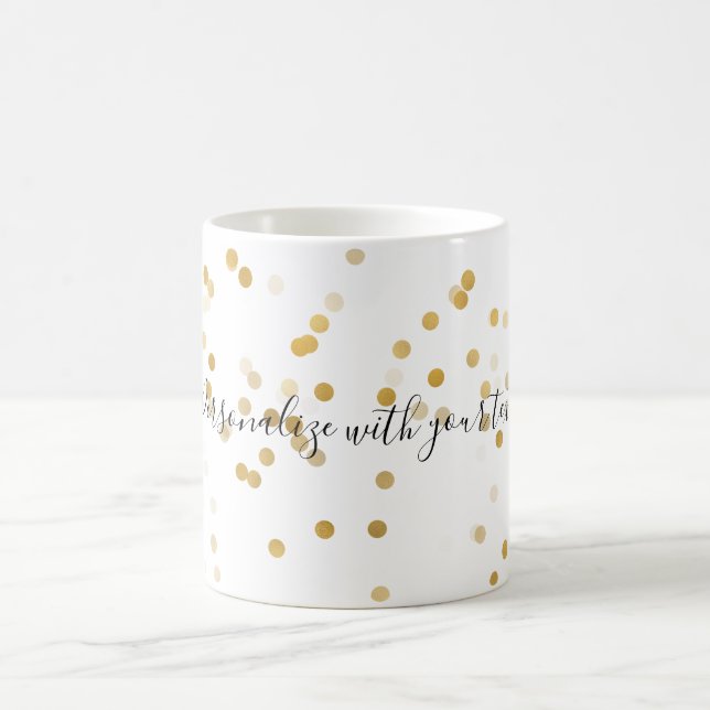 Personligguldkonfettiar Kaffemugg (Center)