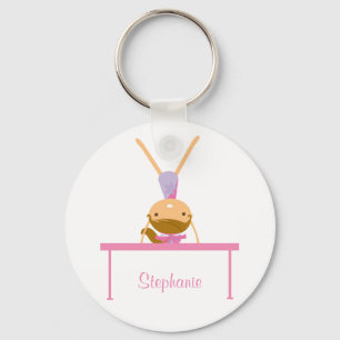 Personliggymnastikbalansbommen lurar keychain nyckelring