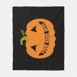 PersonligHalloween pumpa Fleecefilt