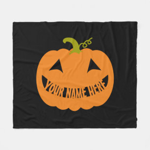 PersonligHalloween pumpa Fleecefilt