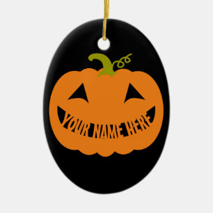 PersonligHalloween pumpa Julgransprydnad Keramik