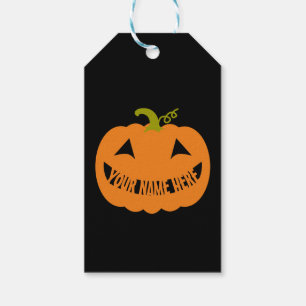 PersonligHalloween pumpa Presentetikett