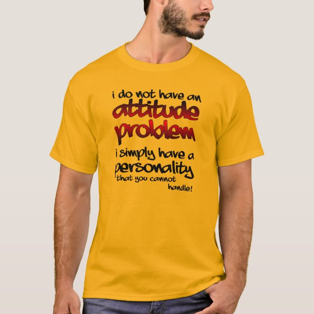 Personlighet Du Inte Kan Hantera Rolig T-Shirt (Framsida)