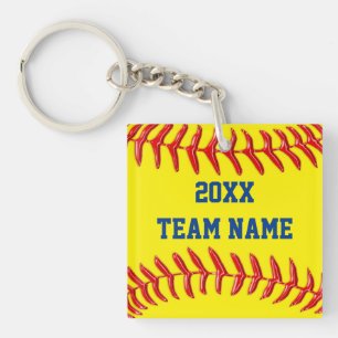 Personlighjärta och softball Keychains