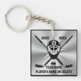 Personlighockey Keychains med text 3 boxas