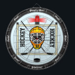 Personlighockey Piltavla<br><div class="desc">En themed dartboard för rolig hockey för hockeyfläkten och fanatikern av familjen! För särdrag allt numrerar det beställnings- hockeybildspråk med fullständigt anpassadetext som tillfogar namn,  lag,  bilder och mer,  om önskat. Tyck om!</div>