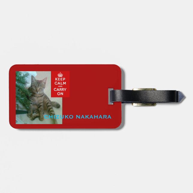 Personlighund- och kattmönster. Bagagemärkre Bagagebricka (Baksida Vågrät)