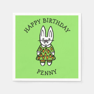 Personligiserad Penny kaninen Pappersservett