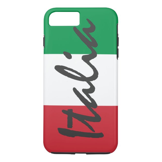 PersonligItalia flagga Case-Mate iPhone Skal (Baksida)