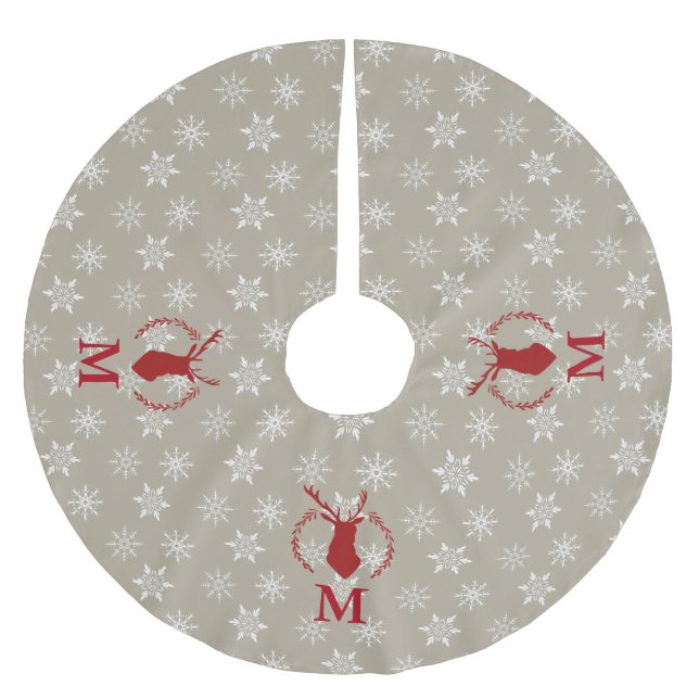 Personligjulgrankjol Julgransmatta Borstad Polyester (Framsidan)