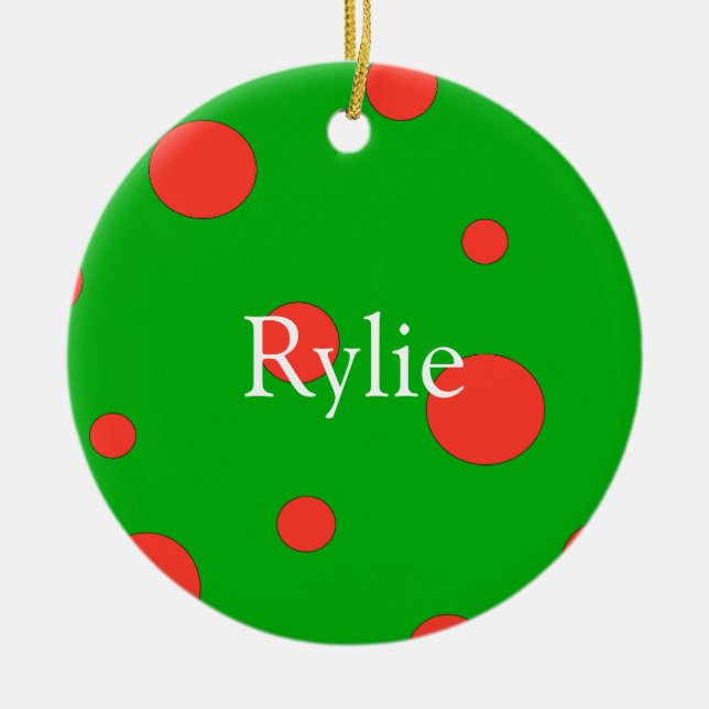 Personligjulprydnadar Julgransprydnad Keramik (Framsidan)