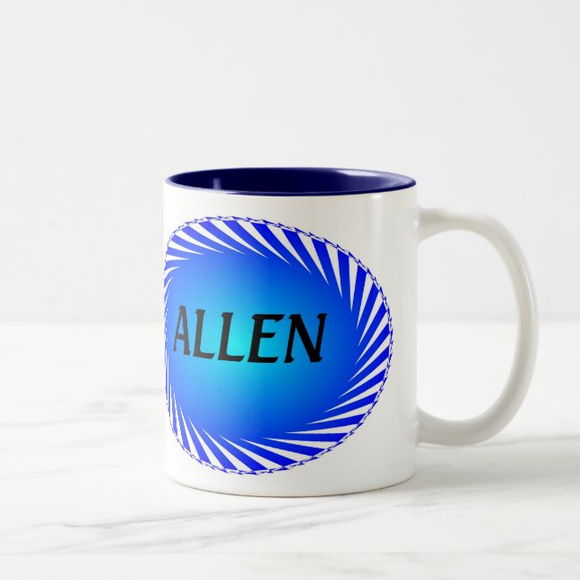 Personligkaffe Muge - Allen Två-Tonad Mugg (Höger)