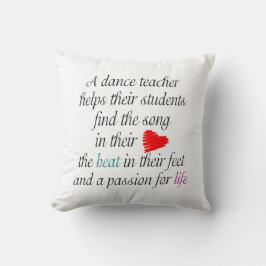 Personligkärlek att undervisa dans - dansa kudde