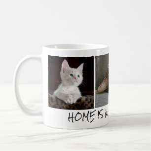 Personligkattfoto i kaffemugg