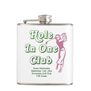 Personligkvinna Memento för hole in one för Golf Fickplunta
