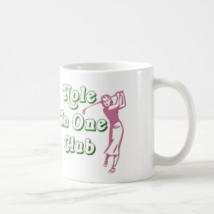 Personligkvinna minnessak för hole in one för Go Kaffemugg