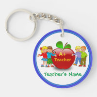 Personliglärare Keychains med lärare NAMN