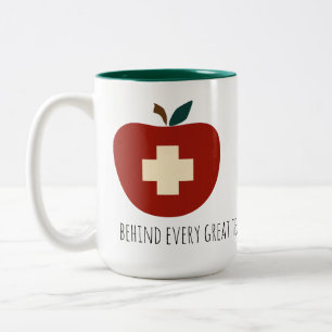 Personliglärare medhjälpare/assistentmugg Två-Tonad mugg