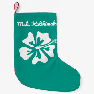PersonligMele Kalikimaka hawaiansk helgdag Liten Julstrumpa