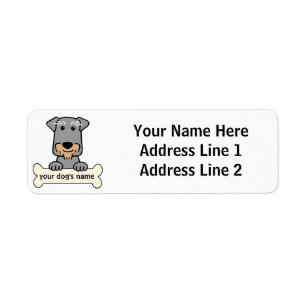PersonligminiatyrSchnauzer Returadress Etikett
