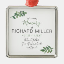 Personligminnesmärken kvadrerar prydnaden