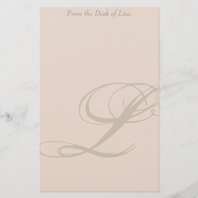 PersonligMonogram L brevpapper (Framsida)