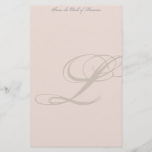 PersonligMonogrambrevpapper Brevpapper