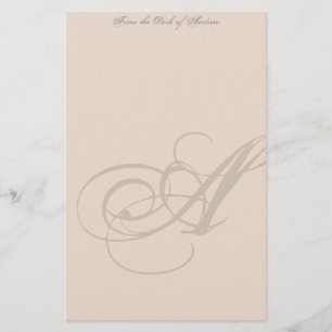 PersonligMonogrambrevpapper Brevpapper