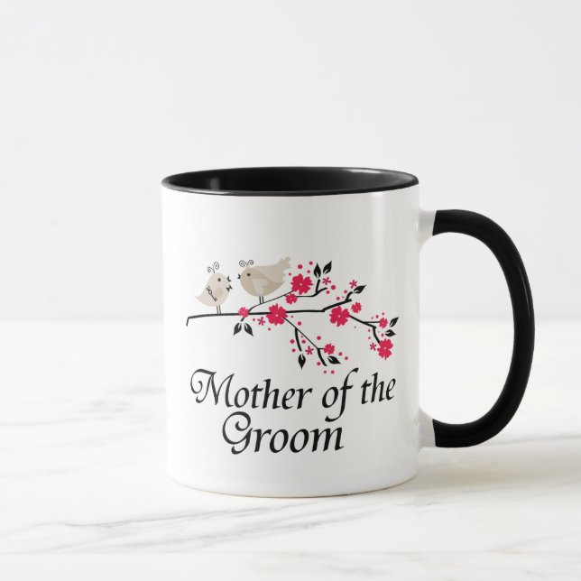 Personligmor av brudgumfåglarna som gifta sig mugg (Höger)