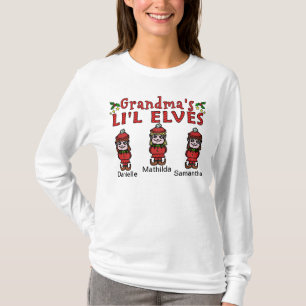 Personligmormor Li'l älvor 3 flickor T-shirt
