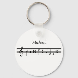 PersonligmusikbandGeek Keychain Nyckelring