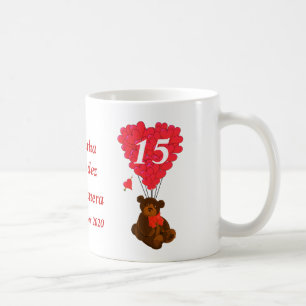 Personlignalle Quinceanera Kaffemugg