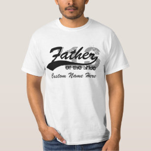Personlignamn- & årsfar av brudskjortan t shirt